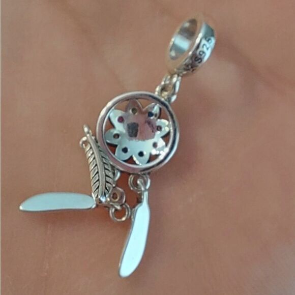 925 Silver Dream Catcher Charm/Pendant - Picture 8 of 8